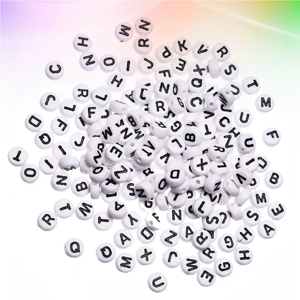 600Pcs 4x7mm Clear Acrylic Alphabet Beads Black White Letter Beads for DIY Name Jewelry Mother's Day Teacher's Day Crafts
600Pcs 4x7mm Clear Acrylic Alphabet Beads Black White Letter Beads for DIY Name Jewelry Mother's Day Teacher's Day Crafts
