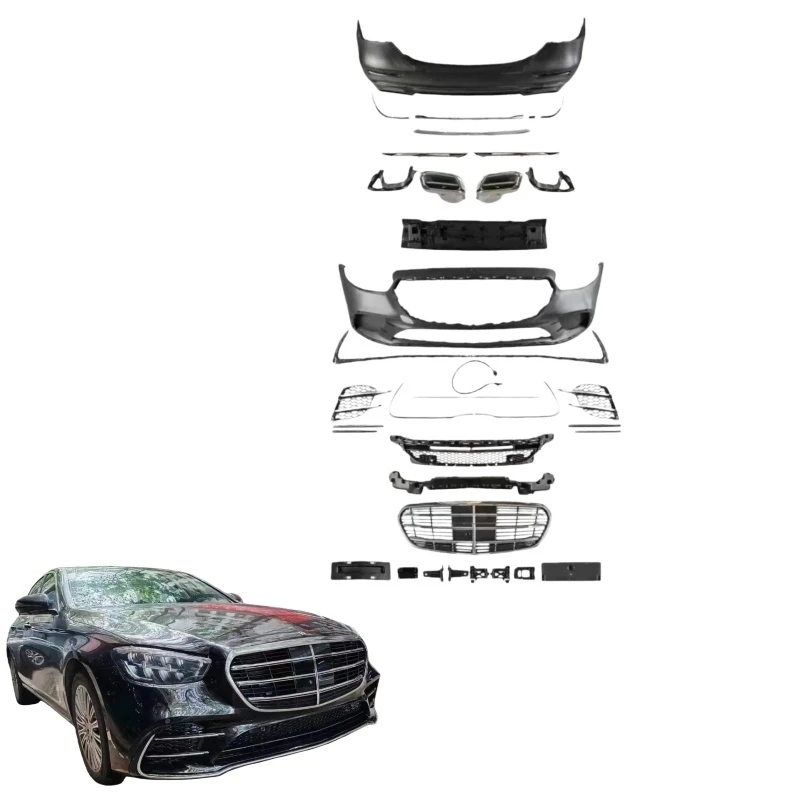 Suitable for Mercedes E Class W213 2020-2023 S450 AMG Style Front Bumper Body Kit With Grille Exhaust Tips Factory Direct Sale
Suitable for Mercedes E Class W213 2020-2023 S450 AMG Style Front Bumper Body Kit With Grille Exhaust Tips Factory Direct Sale