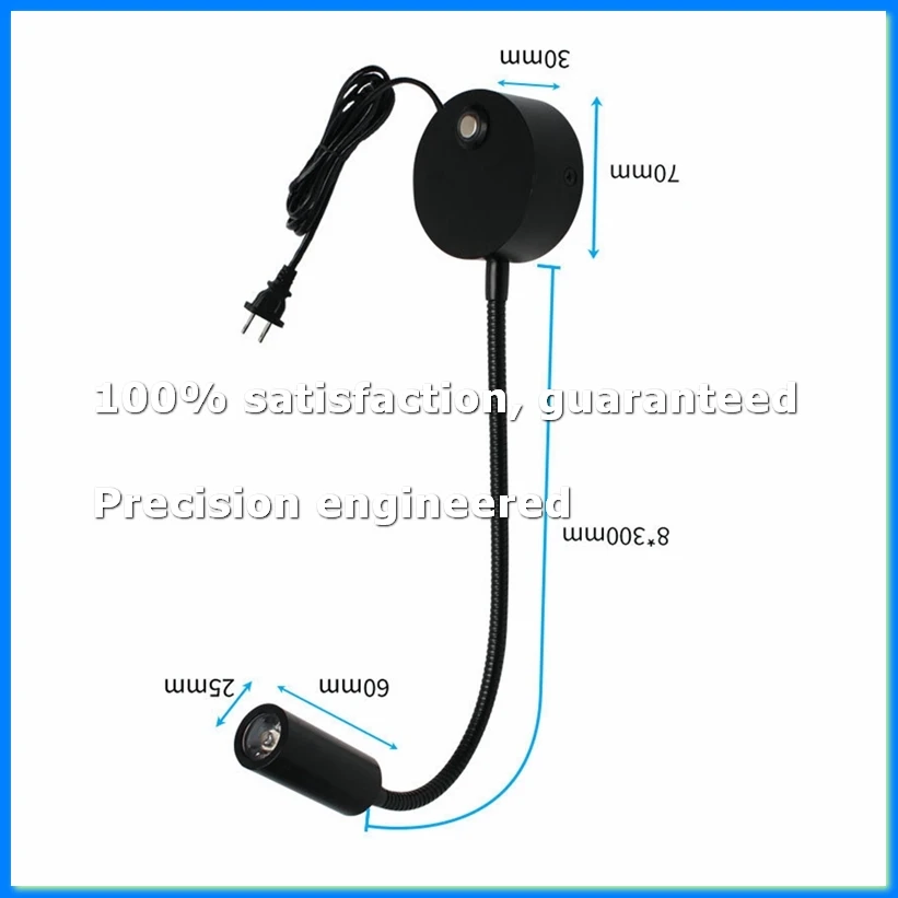 Wall-Mounted Reading Lamp Wall Lamp Hose Bedside Lamp Switch Control Minimalist Style Wall Lamp(Black US Plug)-ELEC
Wall-Mounted Reading Lamp Wall Lamp Hose Bedside Lamp Switch Control Minimalist Style Wall Lamp(Black US Plug)-ELEC