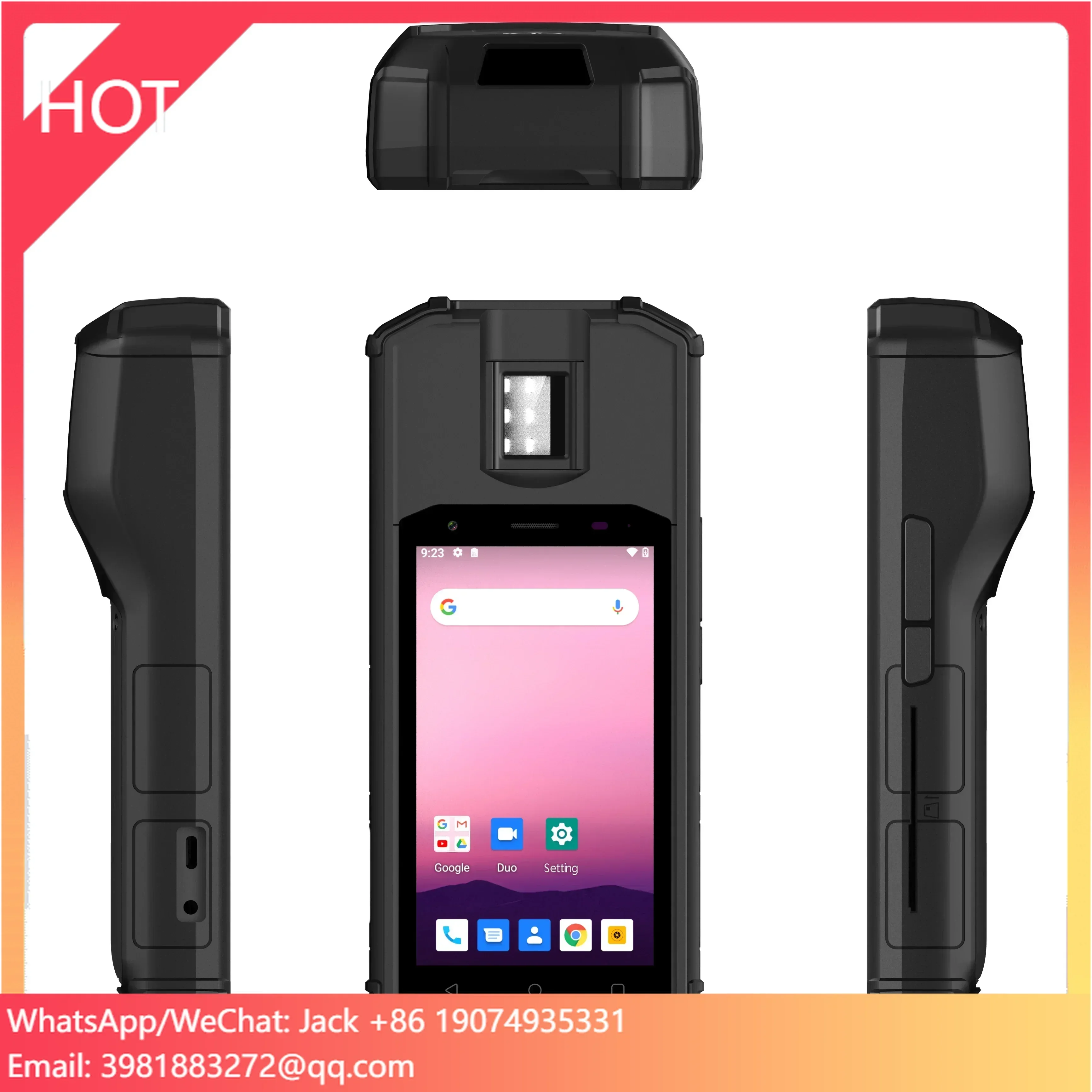 5 Inch Android Digital NFC Biometric Fingerprint Reader Capturing Device Handheld Terminal 4G
5 Inch Android Digital NFC Biometric Fingerprint Reader Capturing Device Handheld Terminal 4G