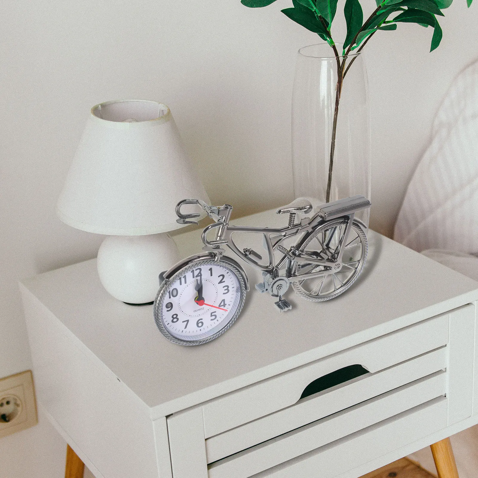 Bicycle Shape Vintage Alarm Clock Retro Desktop Decorative Table Clock for Bedroom Office Home Use Home Accessory
Bicycle Shape Vintage Alarm Clock Retro Desktop Decorative Table Clock for Bedroom Office Home Use Home Accessory