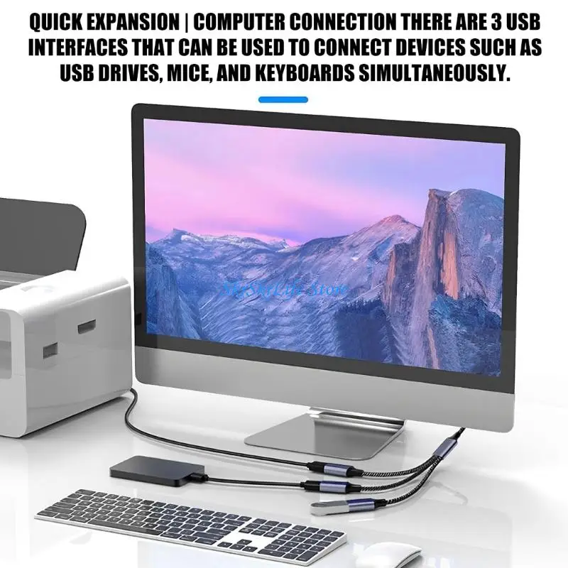 E65E Compact USB Extension Cord 30cm Short Cable Supports U Disk Printer Hard Drive Stable Connection Data Transfer Cable
E65E Compact USB Extension Cord 30cm Short Cable Supports U Disk Printer Hard Drive Stable Connection Data Transfer Cable