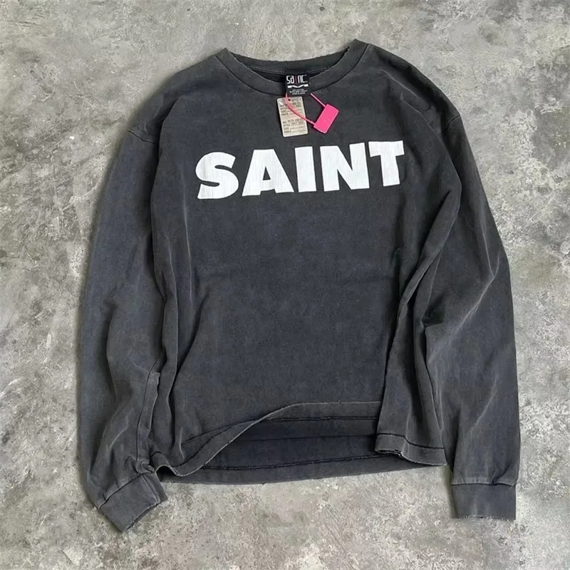 25ss Saint Michael Hoodies Men Women High Quality Washed Black Oversized Sweatshirt
25ss Saint Michael Hoodies Men Women High Quality Washed Black Oversized Sweatshirt