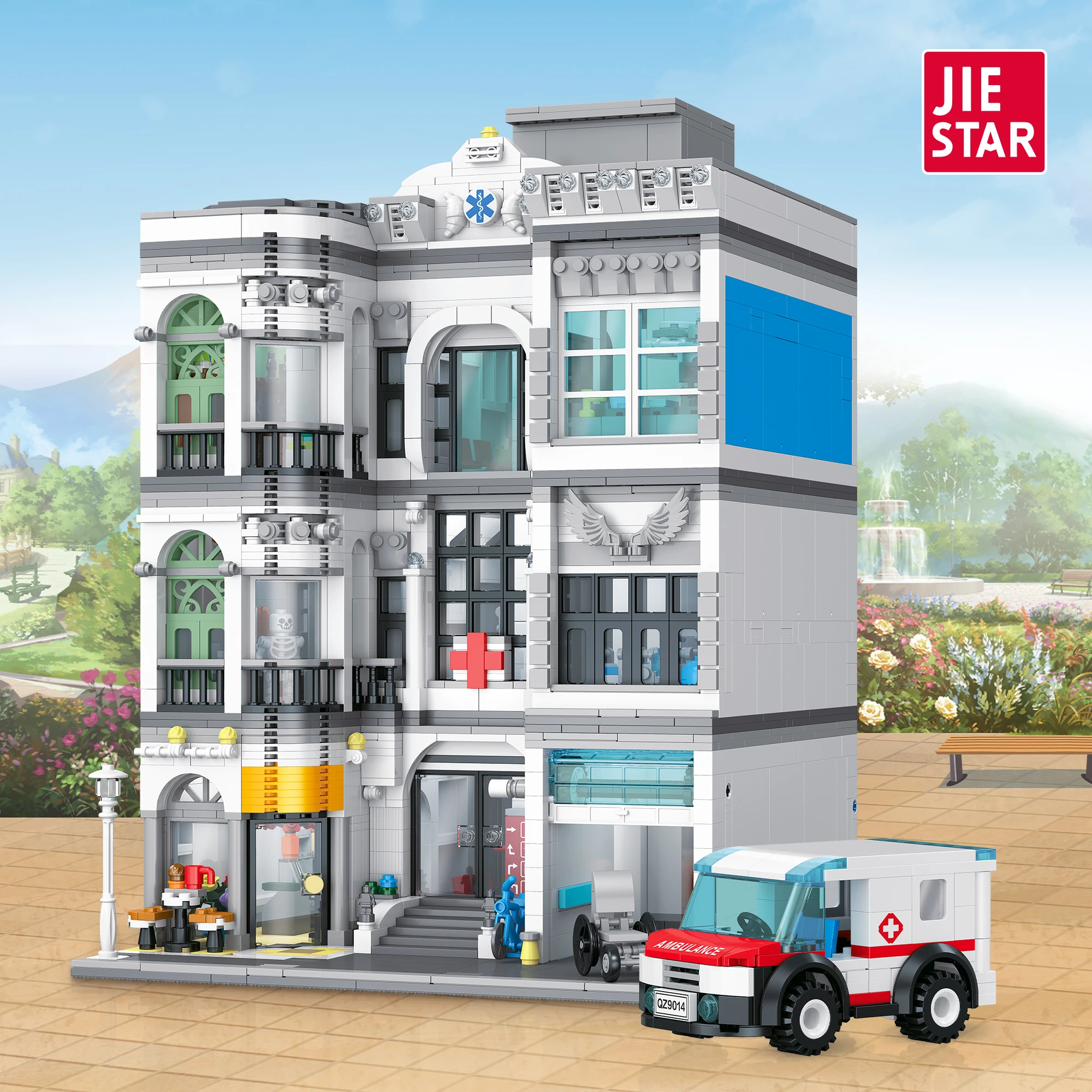 Creative Hospital City series Building Block MOC Street view Modular perfect Desktop Decoration kids boys Toy Gift 2684PCS
Creative Hospital City series Building Block MOC Street view Modular perfect Desktop Decoration kids boys Toy Gift 2684PCS
