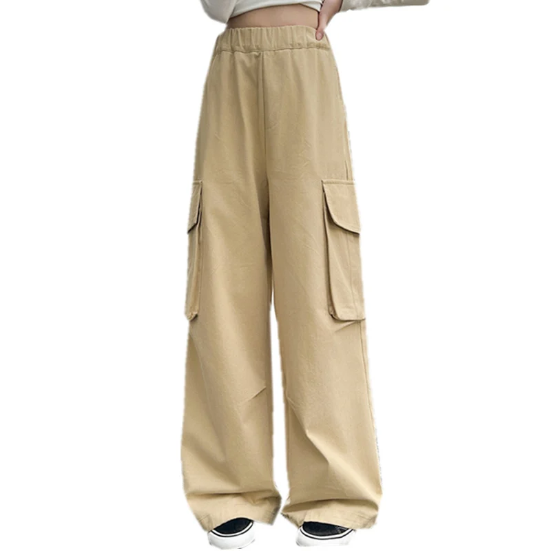 Children Cargo Pants for Girls 2025 Spring Casual Trousers Fashion Cotton Kids Pants Teenagers Sports Pants With Pocket 5-14Y
Children Cargo Pants for Girls 2025 Spring Casual Trousers Fashion Cotton Kids Pants Teenagers Sports Pants With Pocket 5-14Y