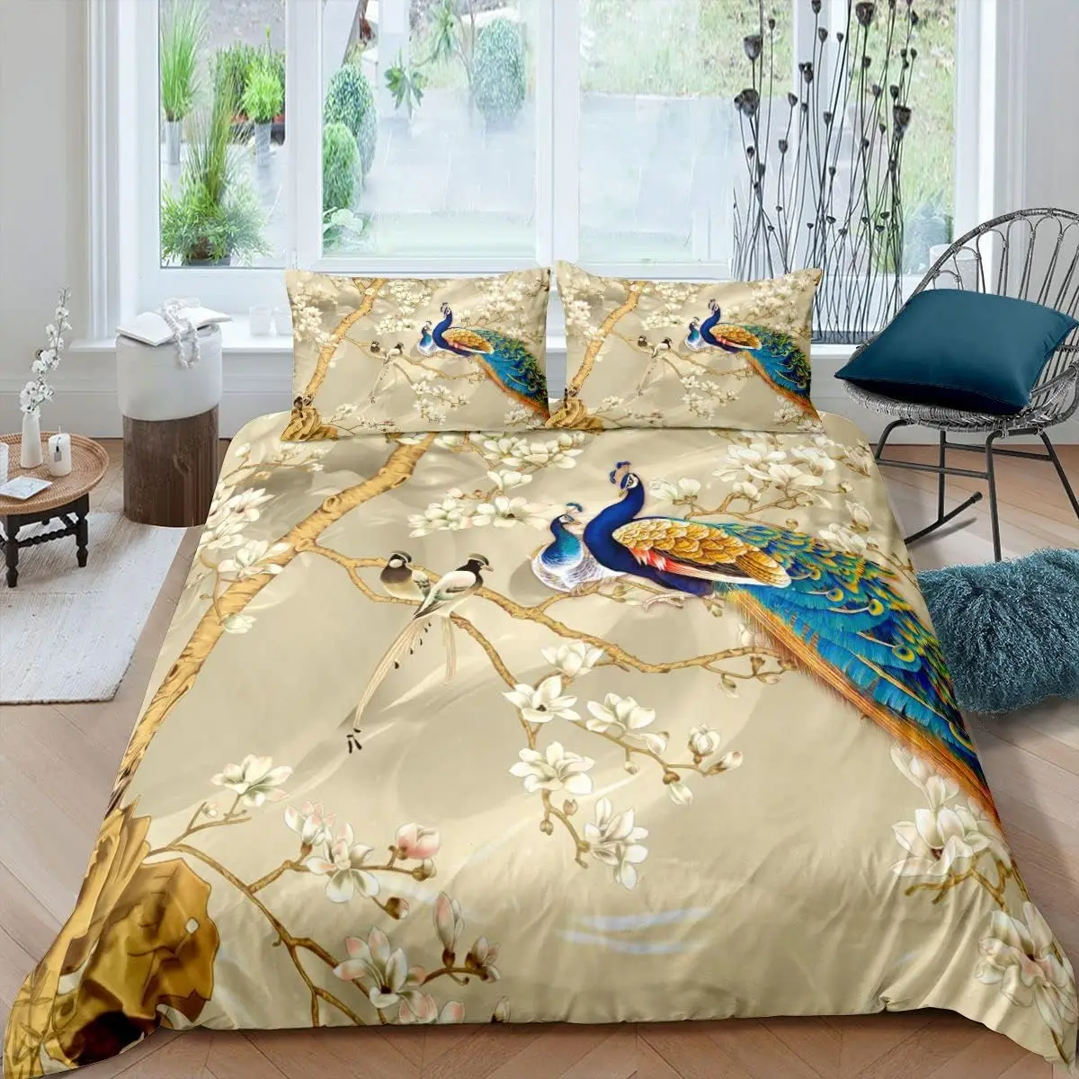Peacock Duvet Cover Set Double Size Botanical Floral Bedding Set With 2 Pillowcases For Kids Girls Adults Animals
Peacock Duvet Cover Set Double Size Botanical Floral Bedding Set With 2 Pillowcases For Kids Girls Adults Animals