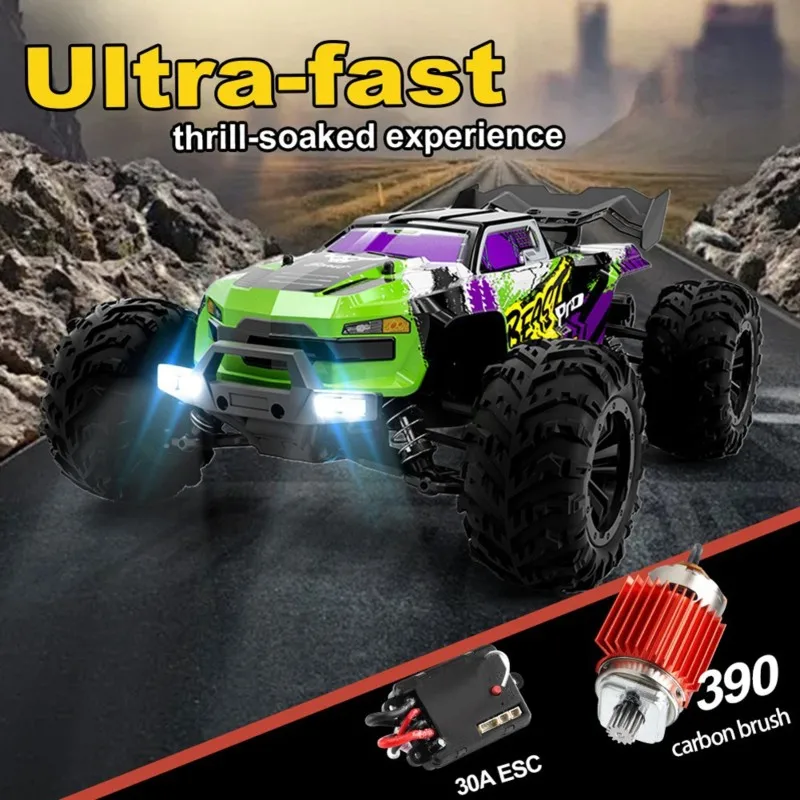 MACH-High Speed RC Car 1/16 Scale 40 Km/H Remote Control Monster Truck For Boys, Gift
MACH-High Speed RC Car 1/16 Scale 40 Km/H Remote Control Monster Truck For Boys, Gift