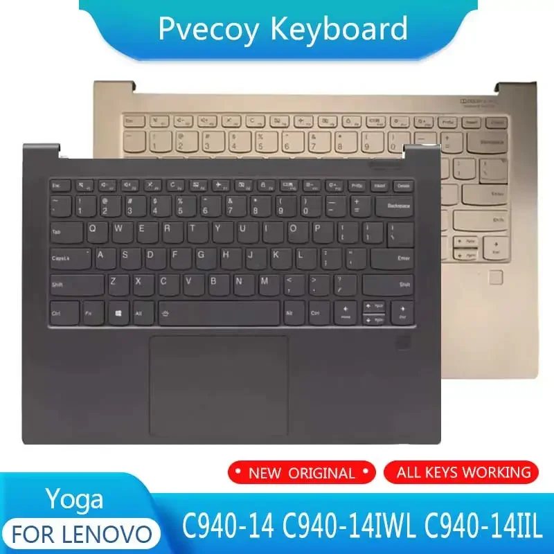 New For Yoga C940-14 C940-14IWL C940-14IIL Laptop Palmrest Case Keyboard US English Version Upper Cover
New For Yoga C940-14 C940-14IWL C940-14IIL Laptop Palmrest Case Keyboard US English Version Upper Cover