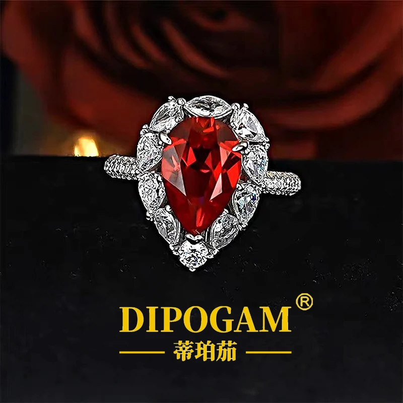 Кольцо-капля из стерлингового серебра 925 пробы с выращенным рубином цвета павлиньей крови 4,5 карата, с эффектом полного огненного пламени, подарок на Новый год
Кольцо-капля из стерлингового серебра 925 пробы с выращенным рубином цвета павлиньей крови 4,5 карата, с эффектом полного огненного пламени, подарок на Новый год