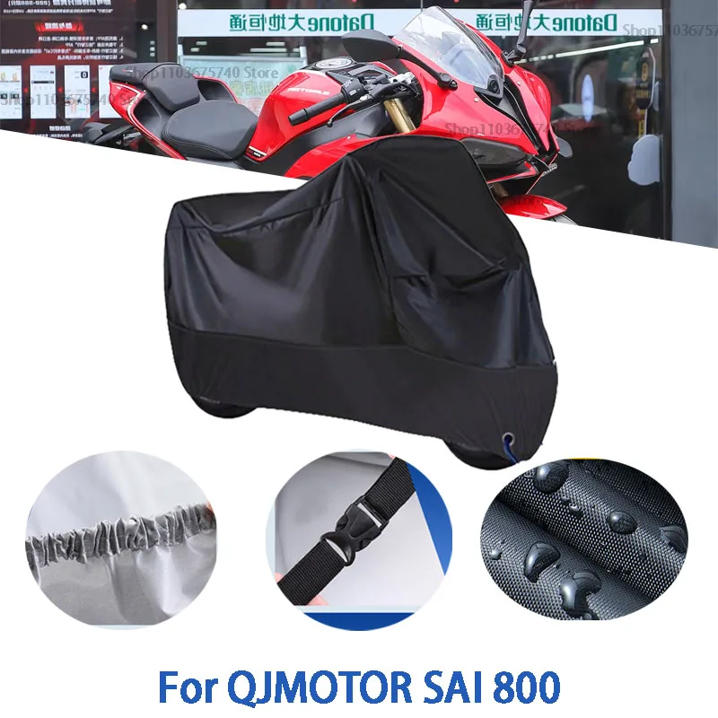 Полный чехол для мотоцикла QJMOTOR SAI 800, автомобильный уличный солнцезащитный чехол от пыли и ушей, утолщенный оксфордский чехол, аксессуары
Полный чехол для мотоцикла QJMOTOR SAI 800, автомобильный уличный солнцезащитный чехол от пыли и ушей, утолщенный оксфордский чехол, аксессуары