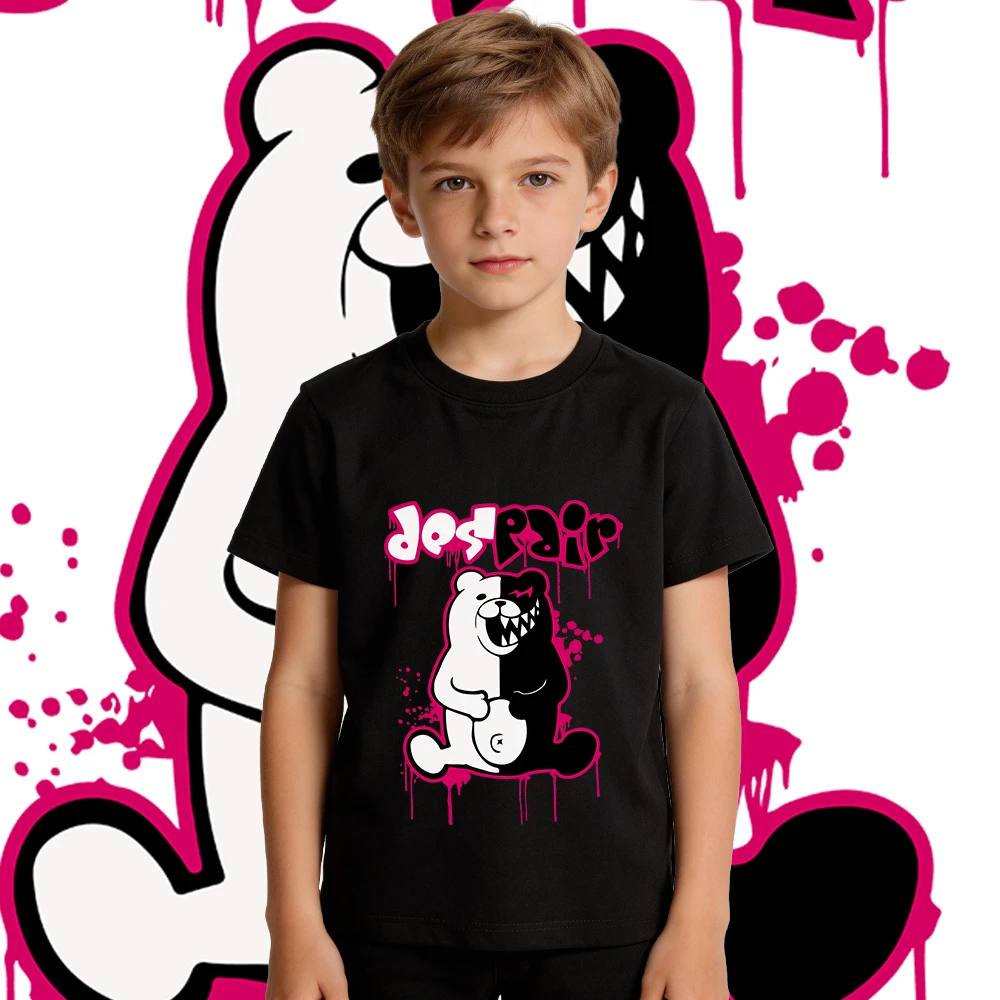 Danganronpa Monokuma Despair Anime Print Kids Cotton T Shirt Soft Breathable Daily Wear for Boys and Girls
Danganronpa Monokuma Despair Anime Print Kids Cotton T Shirt Soft Breathable Daily Wear for Boys and Girls