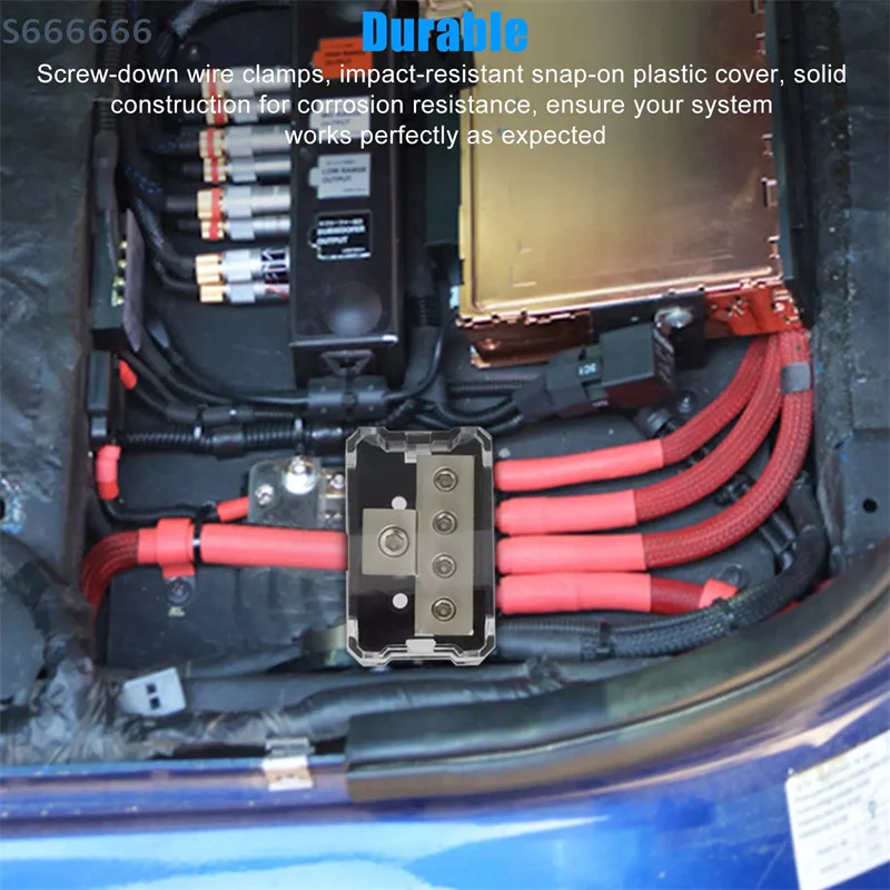 2Pcs Audio Stereo Amp Connection 4-Way Power Distribution Block Zinc Alloy Power Ground Amp Block for Premium Car
2Pcs Audio Stereo Amp Connection 4-Way Power Distribution Block Zinc Alloy Power Ground Amp Block for Premium Car