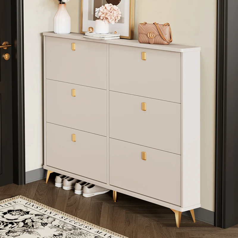 Cream Wind Ultra-thin Tipping Bucket Shoe Cabinet Household Door Entry Entrance Cabinet Large Capacity Storage Artifact
Cream Wind Ultra-thin Tipping Bucket Shoe Cabinet Household Door Entry Entrance Cabinet Large Capacity Storage Artifact