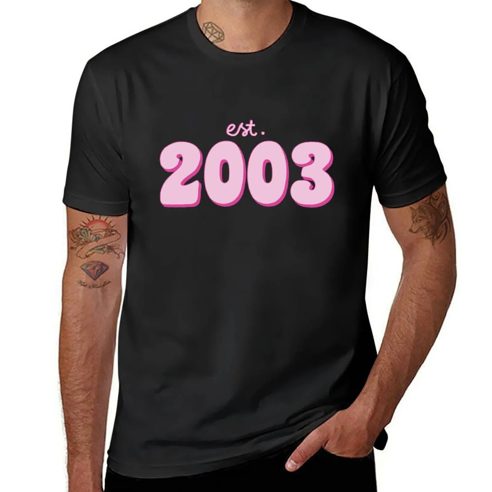 est 2003 T-Shirt summer shirt summer 2025 oversizeds Luxury man mens vintage t shirts
est 2003 T-Shirt summer shirt summer 2025 oversizeds Luxury man mens vintage t shirts