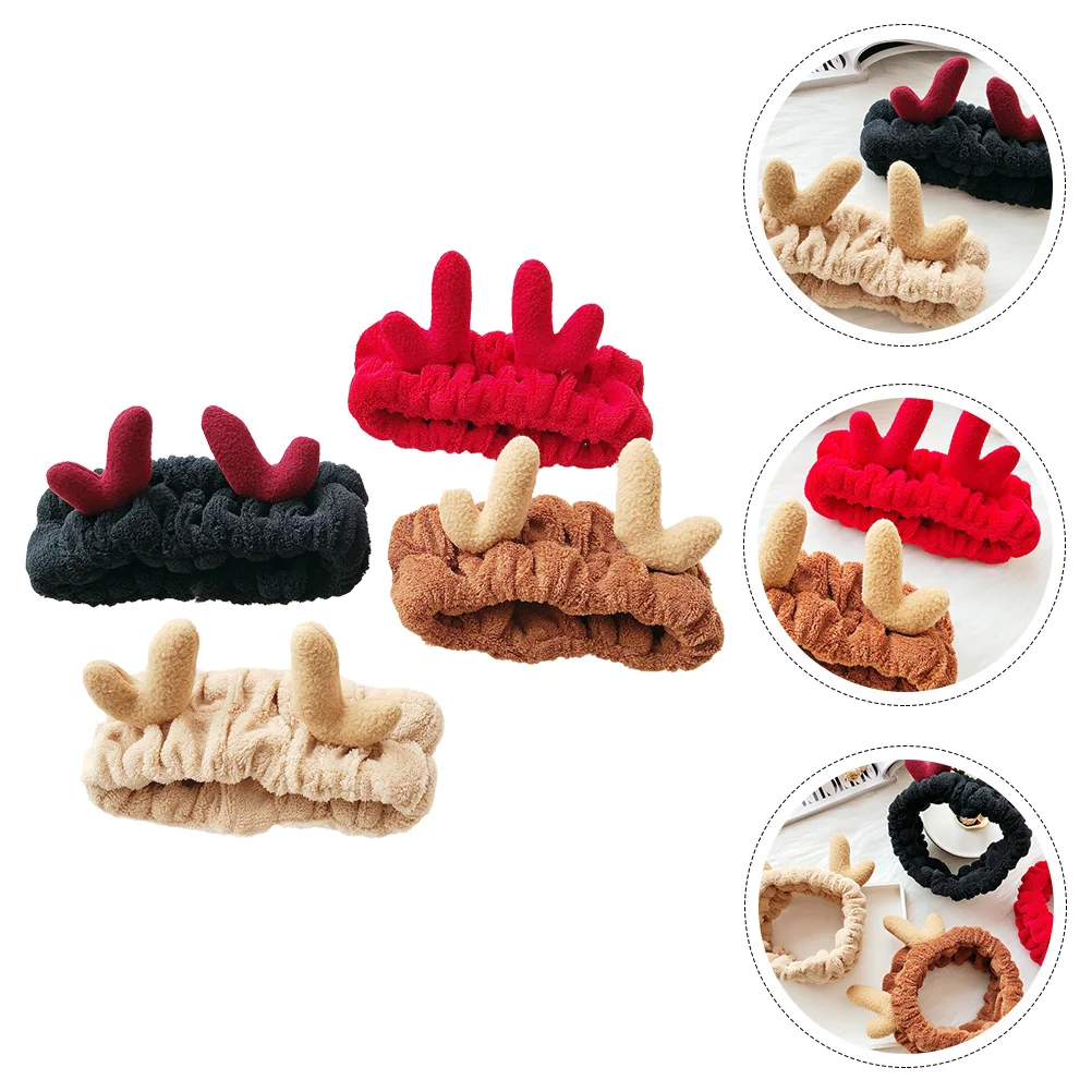 4 Pcs Christmas Headband Shower Makeup Hair Elastic Women Headwrap Cloth Antler Hairlace Miss
4 Pcs Christmas Headband Shower Makeup Hair Elastic Women Headwrap Cloth Antler Hairlace Miss