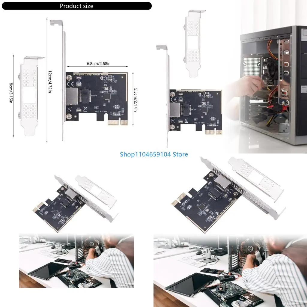 2.5Gbps PCIE Networking Card RTL8125BG Chip Gigabit Ethernet PCIE to RJ45 PCIE 2500Mbps 2.5Gbps for Desktop Accessories
2.5Gbps PCIE Networking Card RTL8125BG Chip Gigabit Ethernet PCIE to RJ45 PCIE 2500Mbps 2.5Gbps for Desktop Accessories