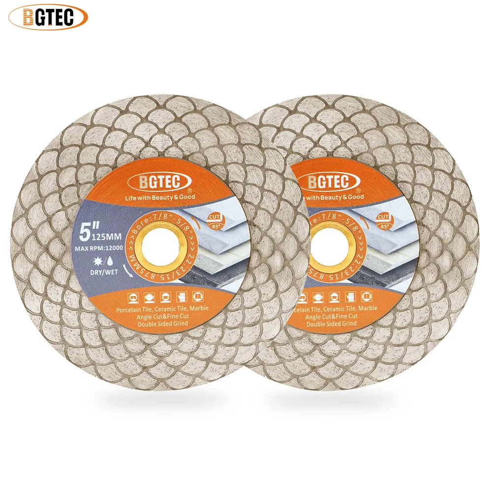 BGTEC 115/125mm Diamond Cutting Disc Tile Saw Blade Double-Sided Diamond Discs Cutting Grinding Porcelain Ceramic Tile
BGTEC 115/125mm Diamond Cutting Disc Tile Saw Blade Double-Sided Diamond Discs Cutting Grinding Porcelain Ceramic Tile