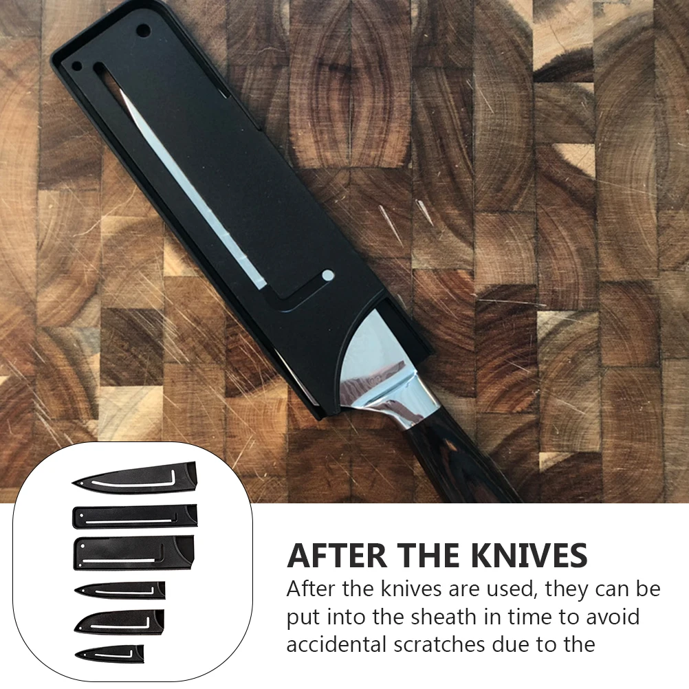 6pcs Knife Set Protector Safe Material Hard Structure Non Deform Break Plastic Knives Protectors Kitchen Gadget
6pcs Knife Set Protector Safe Material Hard Structure Non Deform Break Plastic Knives Protectors Kitchen Gadget
