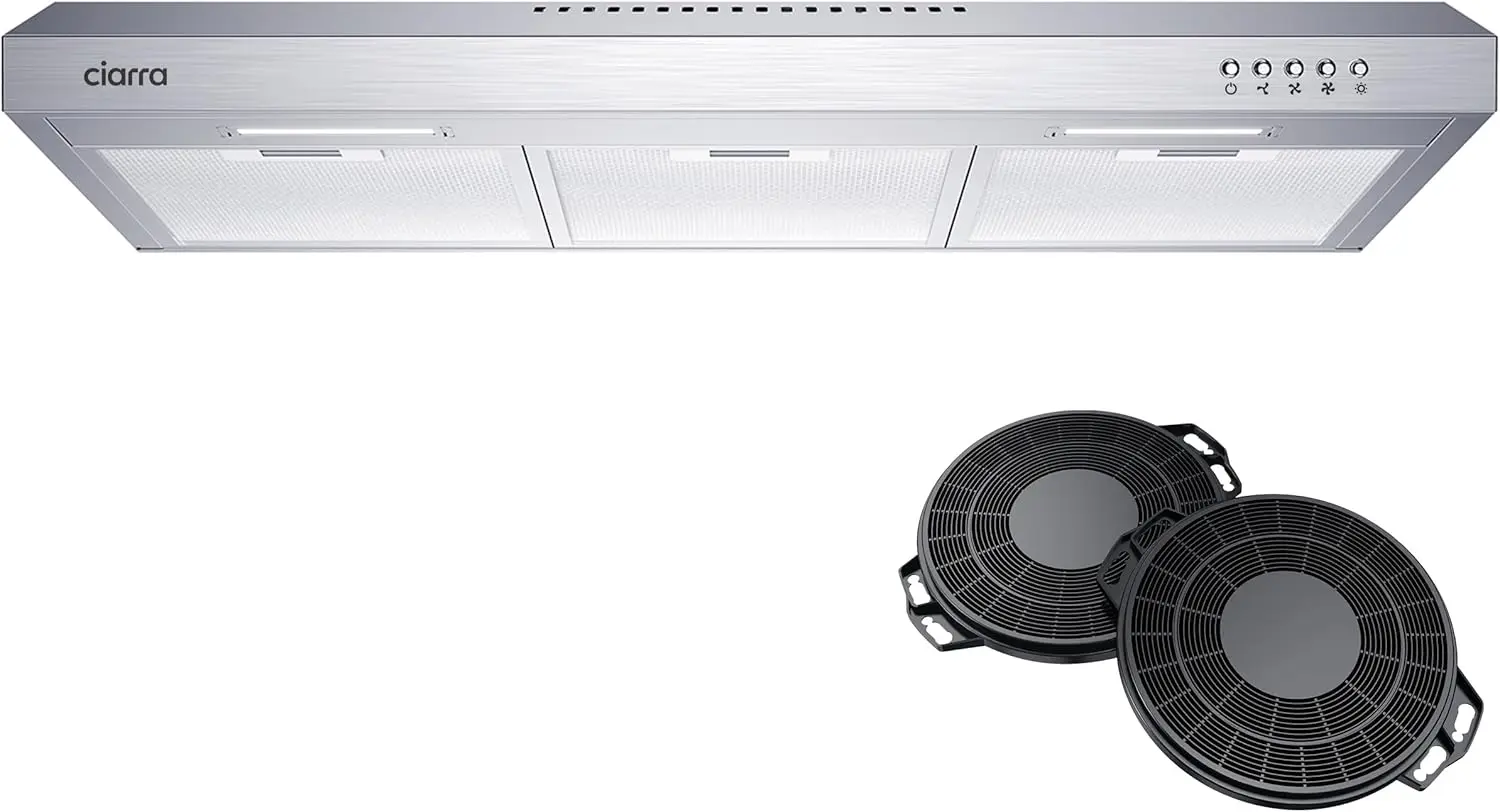 30 inch Ductless Range Hood with Carbon Filters Under Cabinet Hood Vent for Kitchen Ducted and Ductless Convertible CAS7
30 inch Ductless Range Hood with Carbon Filters Under Cabinet Hood Vent for Kitchen Ducted and Ductless Convertible CAS7