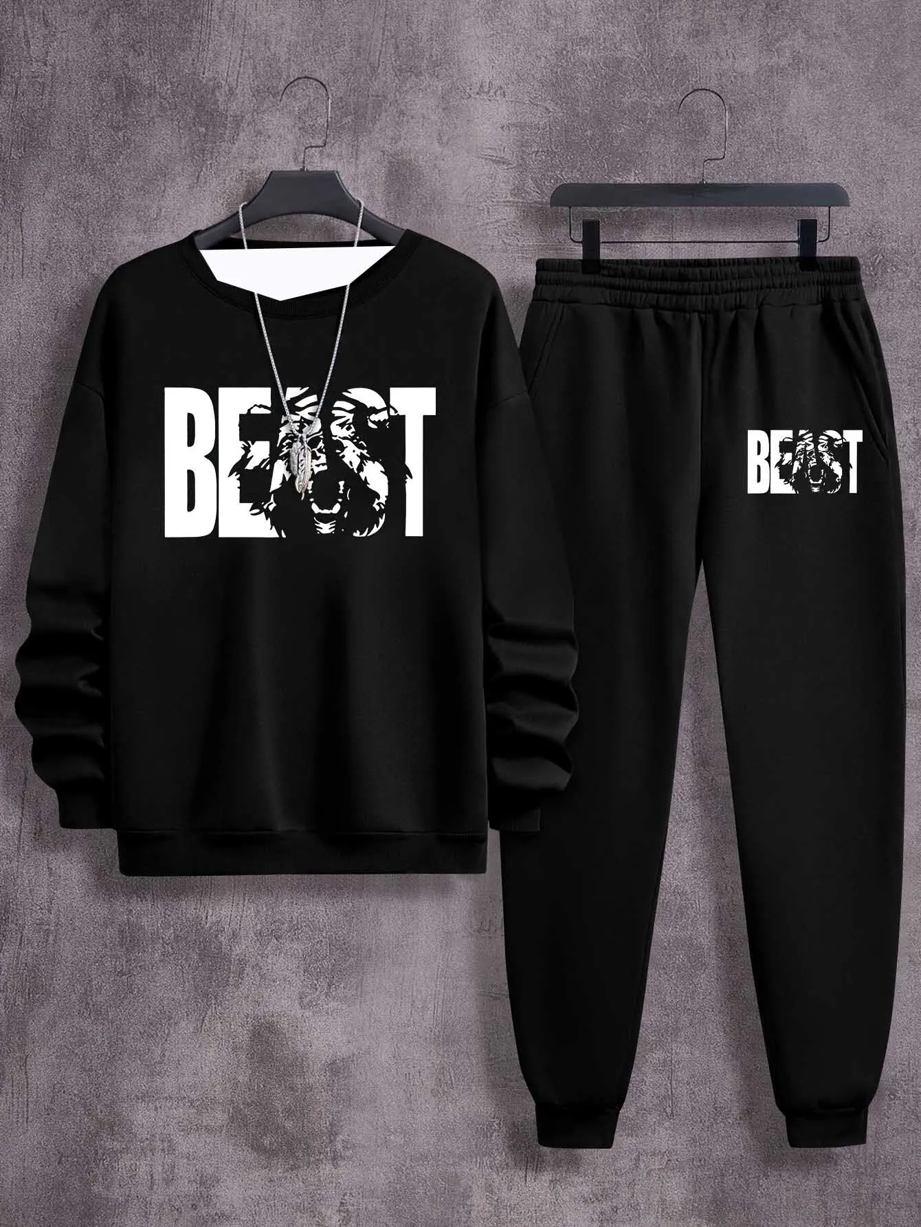 2025 Autumn/Winter New Y2K Men's Sports Set BEAST 3D Printed Fashion Suitable for Men's Street Leisure Daily 2-piece Set
2025 Autumn/Winter New Y2K Men's Sports Set BEAST 3D Printed Fashion Suitable for Men's Street Leisure Daily 2-piece Set