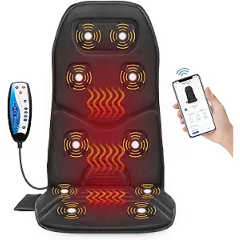Подушка сиденья массажера для спины с подогревом и 10 двигателями, 3 уровнями нагрева, вибрационная массажная подушка для домашнего офиса
Подушка сиденья массажера для спины с подогревом и 10 двигателями, 3 уровнями нагрева, вибрационная массажная подушка для домашнего офиса