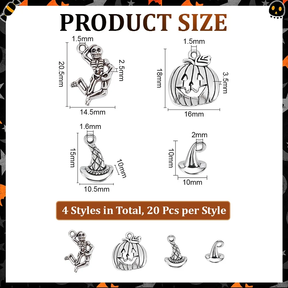 80Pcs 4 Styles Style Zinc Alloy Pendants Lead Free Cadmium Free Silver 18x16x3.5mm Hole: 1.5mm 309pcs/500g 20pcs/style
80Pcs 4 Styles Style Zinc Alloy Pendants Lead Free Cadmium Free Silver 18x16x3.5mm Hole: 1.5mm 309pcs/500g 20pcs/style