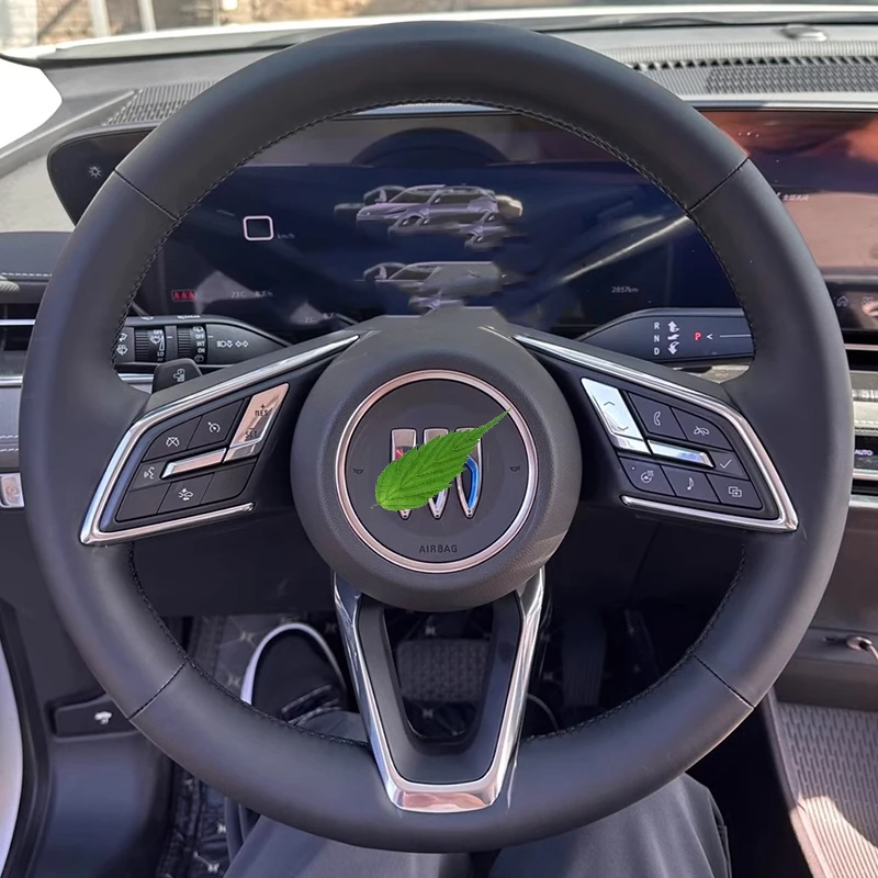 Hand Stitched Leather Steering Wheel Cover Non-Slip Durable Comfort Grip for Buick E5 E4 Envision Plus 2023-2024 Car Accessories
Hand Stitched Leather Steering Wheel Cover Non-Slip Durable Comfort Grip for Buick E5 E4 Envision Plus 2023-2024 Car Accessories