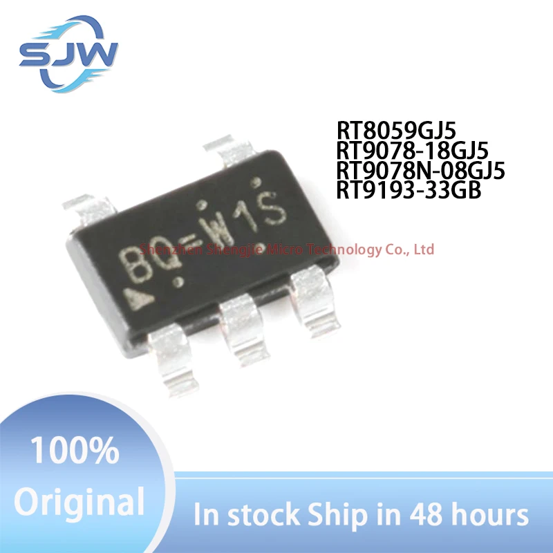 RT8059GJ5 RT9078-18GJ5 RT9078N-08GJ5 RT9193-33GB encapsulation SOT-23-5 DC-DC power supply chip Linear regulator
RT8059GJ5 RT9078-18GJ5 RT9078N-08GJ5 RT9193-33GB encapsulation SOT-23-5 DC-DC power supply chip Linear regulator