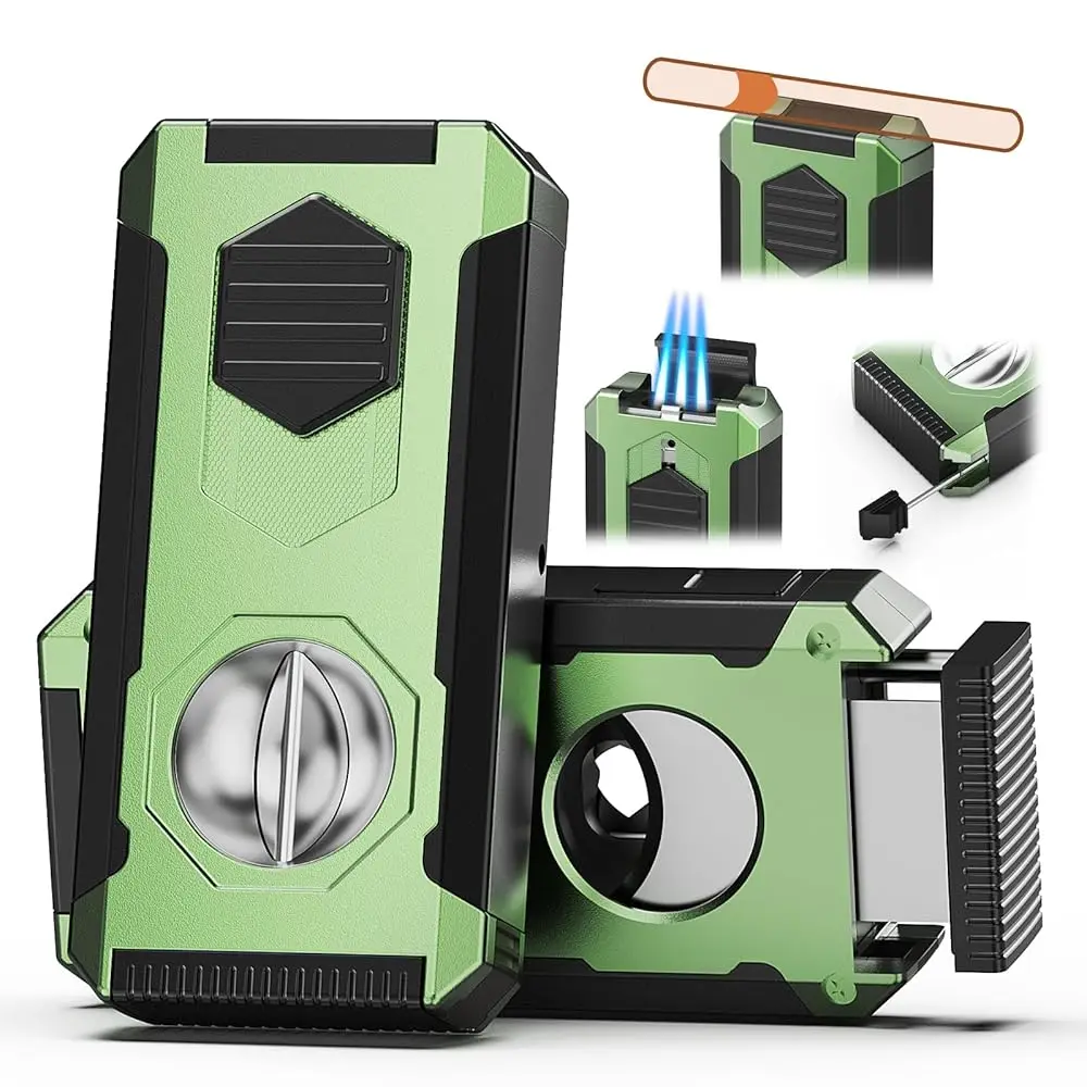 Ailexpress Recommendation - 5-in-1 Torch Lighter with Triple Windproof Flame, V Cutter & Straight Cutter, Draw Enhancer Tool and
Ailexpress Recommendation - 5-in-1 Torch Lighter with Triple Windproof Flame, V Cutter & Straight Cutter, Draw Enhancer Tool and