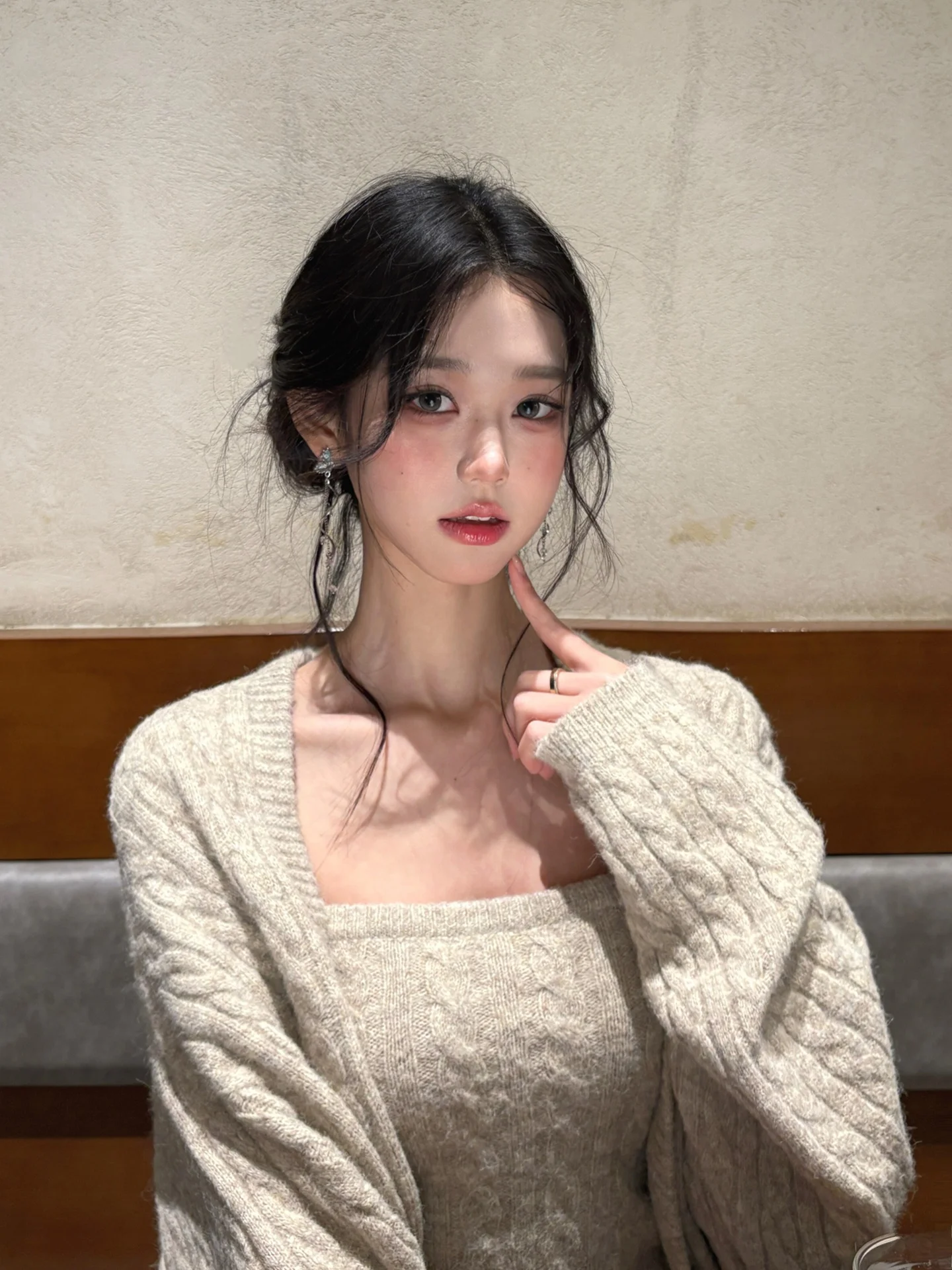 Ladies Lazy Sle Knitted Top Set Pure Desire Strap Sweater Cardigan Outerwear Two Piece Set Spring New Arrival Faionable
Ladies Lazy Sle Knitted Top Set Pure Desire Strap Sweater Cardigan Outerwear Two Piece Set Spring New Arrival Faionable