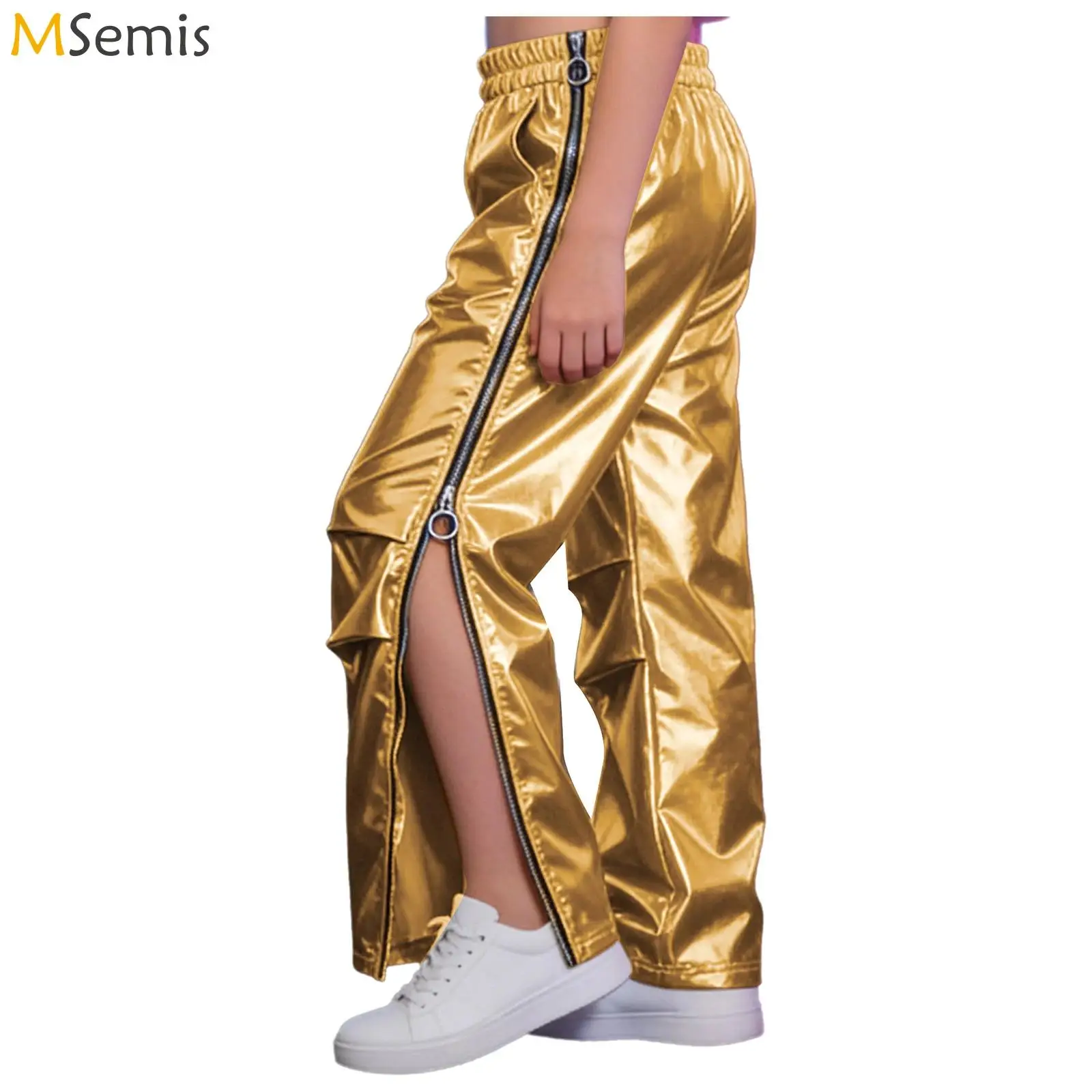 Детские брюки-карго на молнии с металлическим эффектом для скейтбординга, хип-хопа, джаза, танцевальных выступлений, с рюшами и карманами
Детские брюки-карго на молнии с металлическим эффектом для скейтбординга, хип-хопа, джаза, танцевальных выступлений, с рюшами и карманами