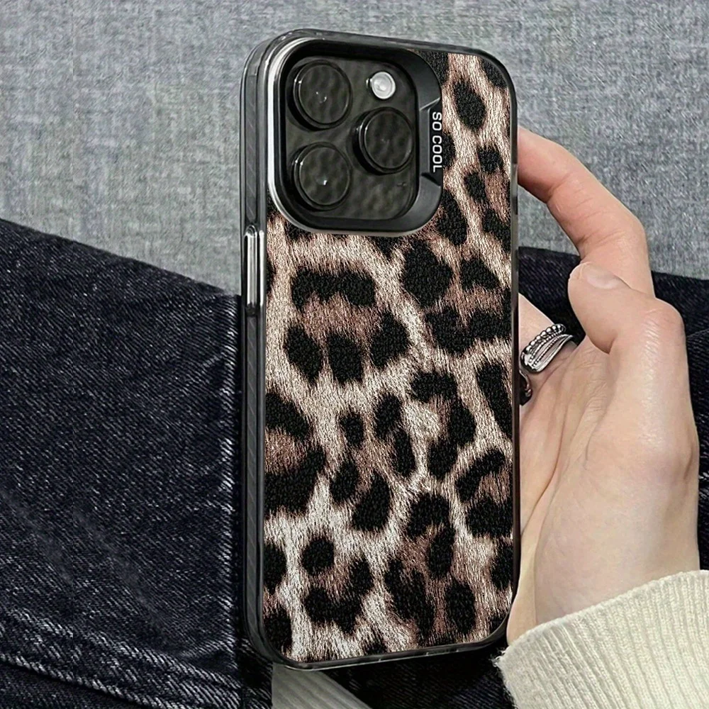 Fashionable leopard print phone case suitable for iPhone 17 16 15 14 13 12 11 Pro/Max/Plus anti drop and shockproof back cover
Fashionable leopard print phone case suitable for iPhone 17 16 15 14 13 12 11 Pro/Max/Plus anti drop and shockproof back cover