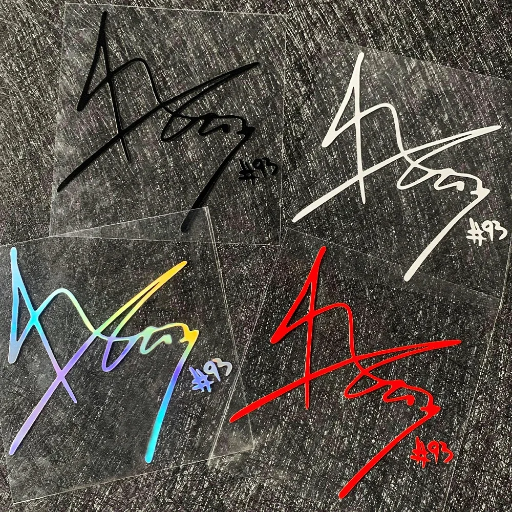 1PC "Racing Signature #93 Theme" Car & Motorcycle Sticker Decal for Automotive Exterior Customization and Racing Fans
1PC "Racing Signature #93 Theme" Car & Motorcycle Sticker Decal for Automotive Exterior Customization and Racing Fans