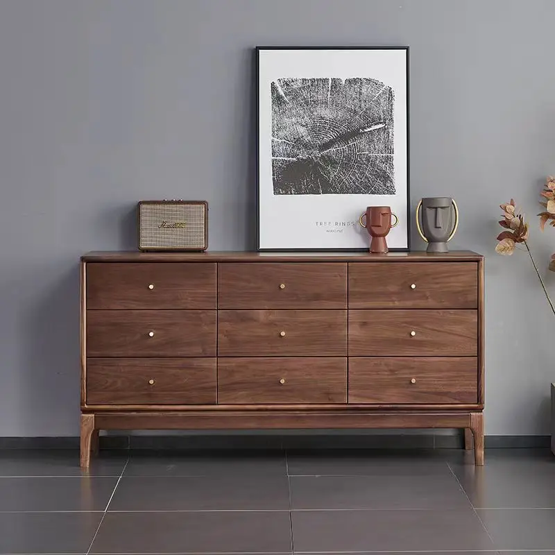 Customizable North American Black Walnut Nine Bucket Drawer Locker Modern Simplicity
Customizable North American Black Walnut Nine Bucket Drawer Locker Modern Simplicity