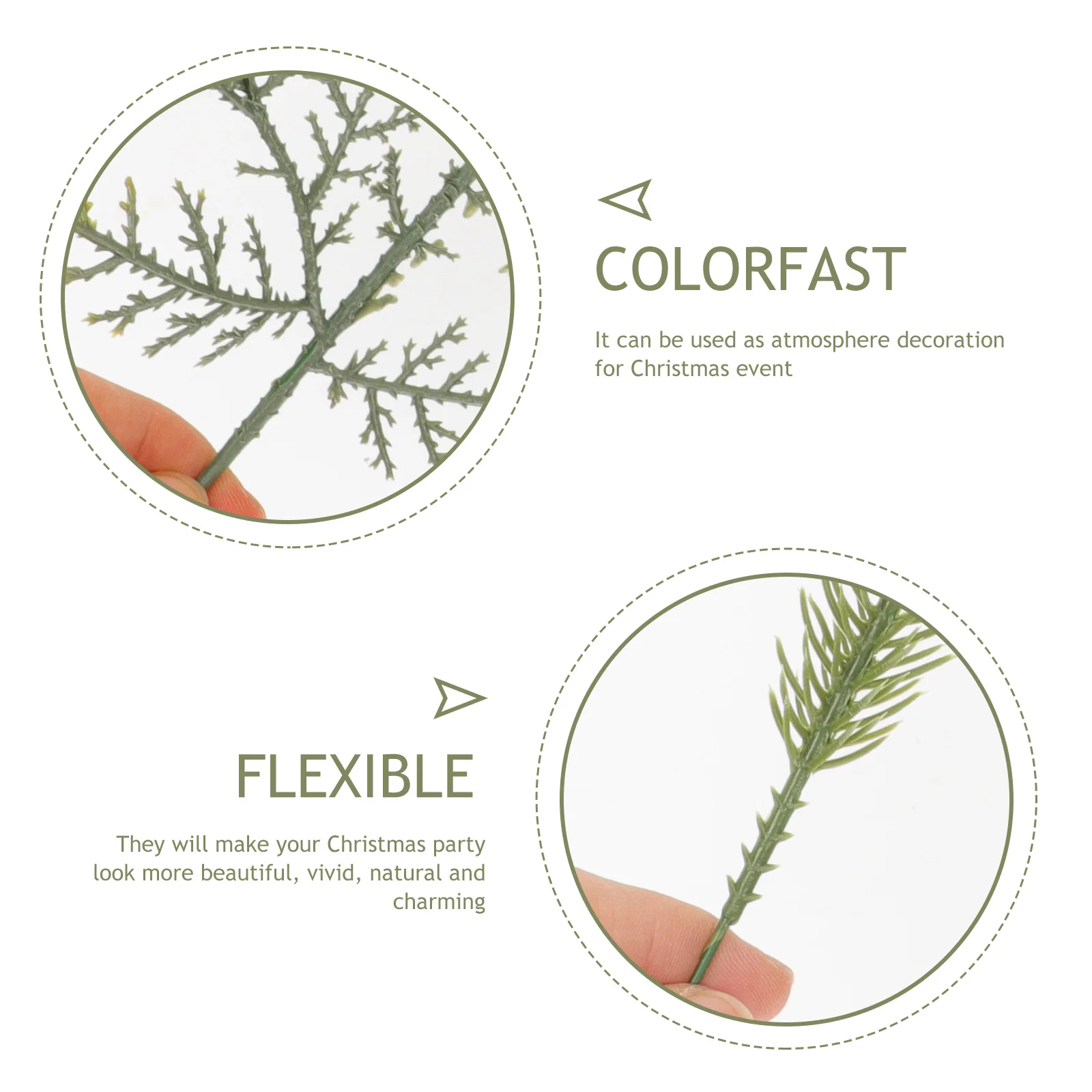 Ornaments Christmas Tree Decoration Accessories for Faux Pine Stems Plant Olive Green Plastic Needles
Ornaments Christmas Tree Decoration Accessories for Faux Pine Stems Plant Olive Green Plastic Needles