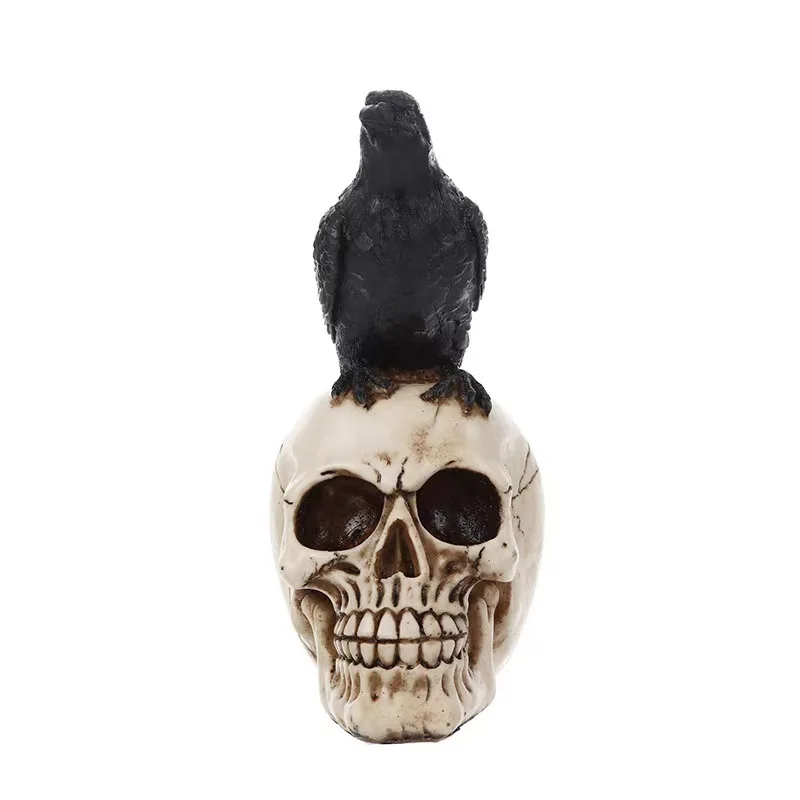 Gothic Crow Skull Ornament - Realistic Animal Bone Decoration for Bar/Home Halloween Props
Gothic Crow Skull Ornament - Realistic Animal Bone Decoration for Bar/Home Halloween Props