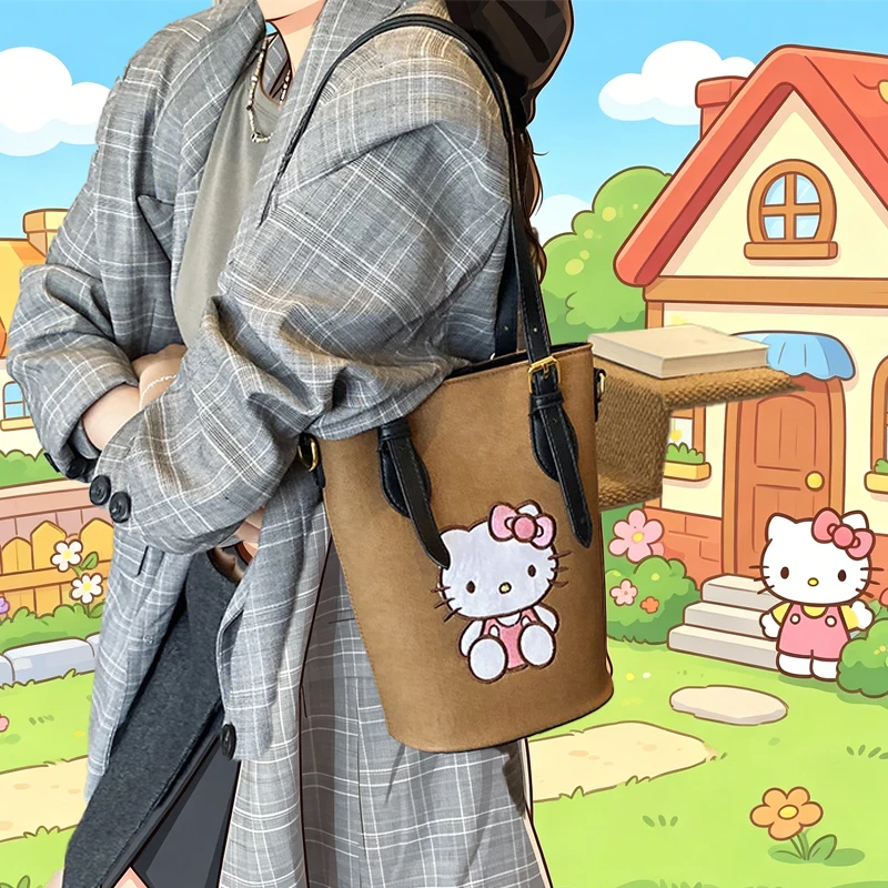 Cute Hello Kittys Crossbody Bag Sanrios Girl Large Capacity New Student Bucket Bag Bags for Woman Large Capacity Kawaii Cartoon
Cute Hello Kittys Crossbody Bag Sanrios Girl Large Capacity New Student Bucket Bag Bags for Woman Large Capacity Kawaii Cartoon
