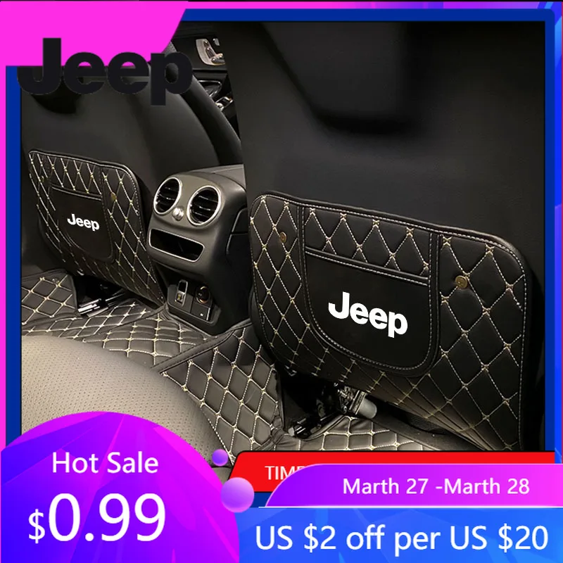 For Jeep 2Pcs Car Interior Anti-Kick Mat Auto Seat Back Protector Pad For Jeep Grand Cherokee Wrangler JK Gladiator Compass R
For Jeep 2Pcs Car Interior Anti-Kick Mat Auto Seat Back Protector Pad For Jeep Grand Cherokee Wrangler JK Gladiator Compass R