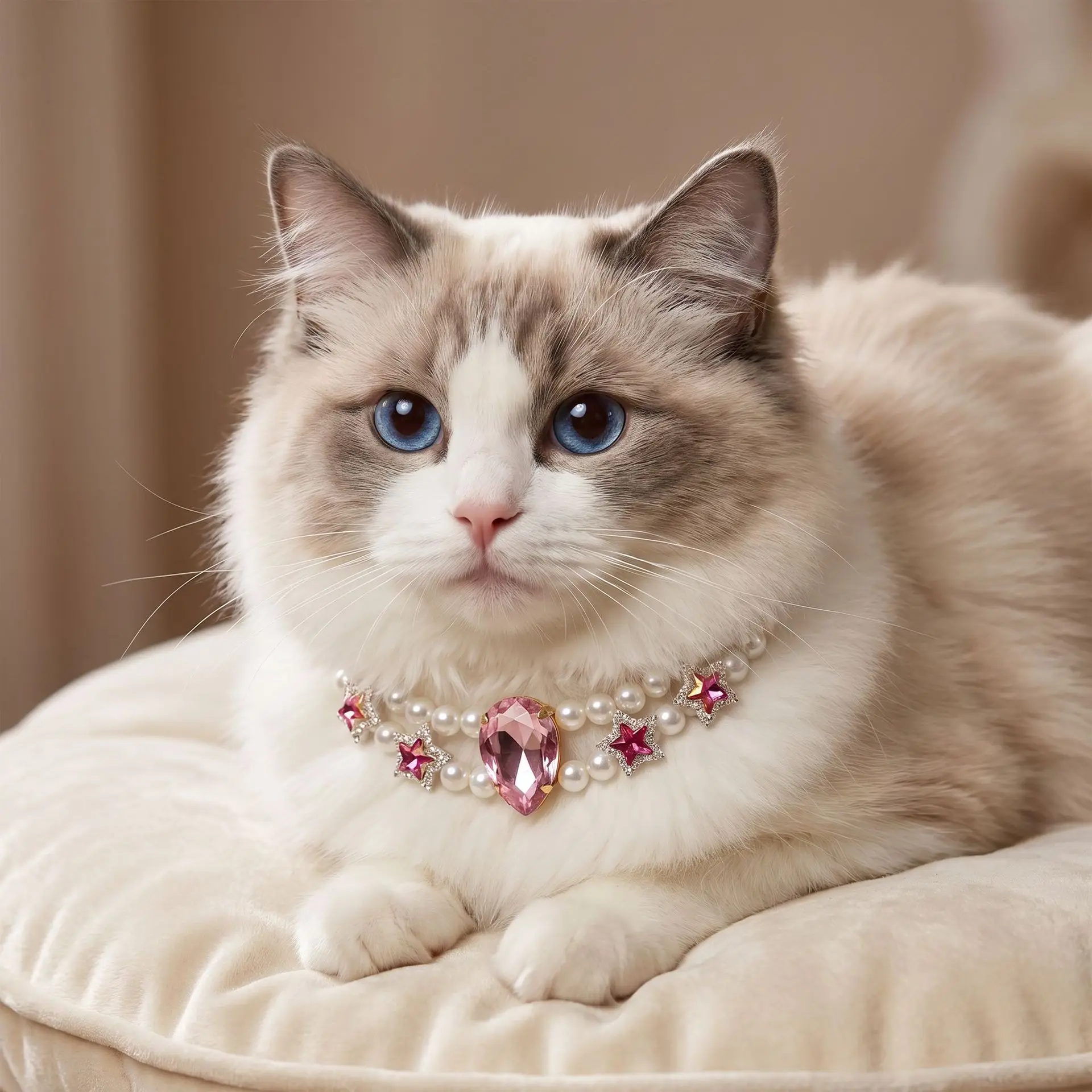 1pc Luxury Double Layer Pearl Pet Necklace with Diamond Pendant Wedding Costume Dog Cat Crystal Jewelry Accessories Pet Supplies
1pc Luxury Double Layer Pearl Pet Necklace with Diamond Pendant Wedding Costume Dog Cat Crystal Jewelry Accessories Pet Supplies
