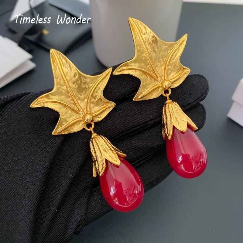 Timeless Wonder Retro Geo Leaf XL Clip on Earrings for Women Designer Jewelry Runway Luxury Brand Gift Vintage Top 5133
Timeless Wonder Retro Geo Leaf XL Clip on Earrings for Women Designer Jewelry Runway Luxury Brand Gift Vintage Top 5133