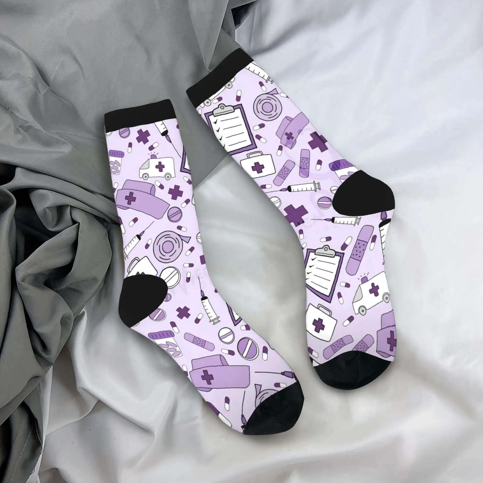 Doctor and Nurse Medicine Purple Socks Graphic Stockings Non Slip Men Socks Warm Soft Winter Retro Outdoor Socks
Doctor and Nurse Medicine Purple Socks Graphic Stockings Non Slip Men Socks Warm Soft Winter Retro Outdoor Socks