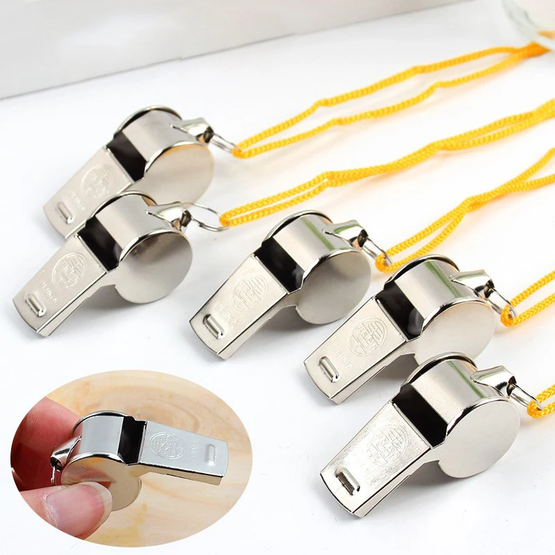 Metal Whistle Referee Sports Rugby Stainless Steel Whistle Soccer Basketball Party Training School Cheerleading
Metal Whistle Referee Sports Rugby Stainless Steel Whistle Soccer Basketball Party Training School Cheerleading
