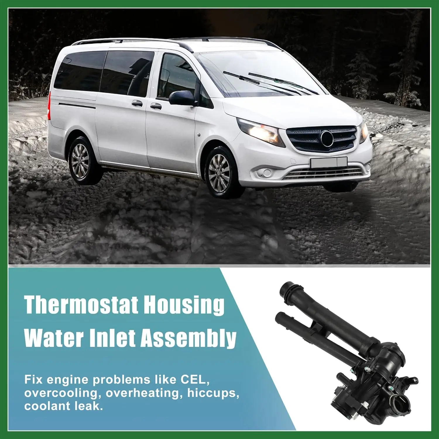 Engine Coolant Thermostat Housing Assembly for Benz Metris 2016-2019 for Infiniti Q50 2016-2019 for Infiniti Q60 2742000615
Engine Coolant Thermostat Housing Assembly for Benz Metris 2016-2019 for Infiniti Q50 2016-2019 for Infiniti Q60 2742000615