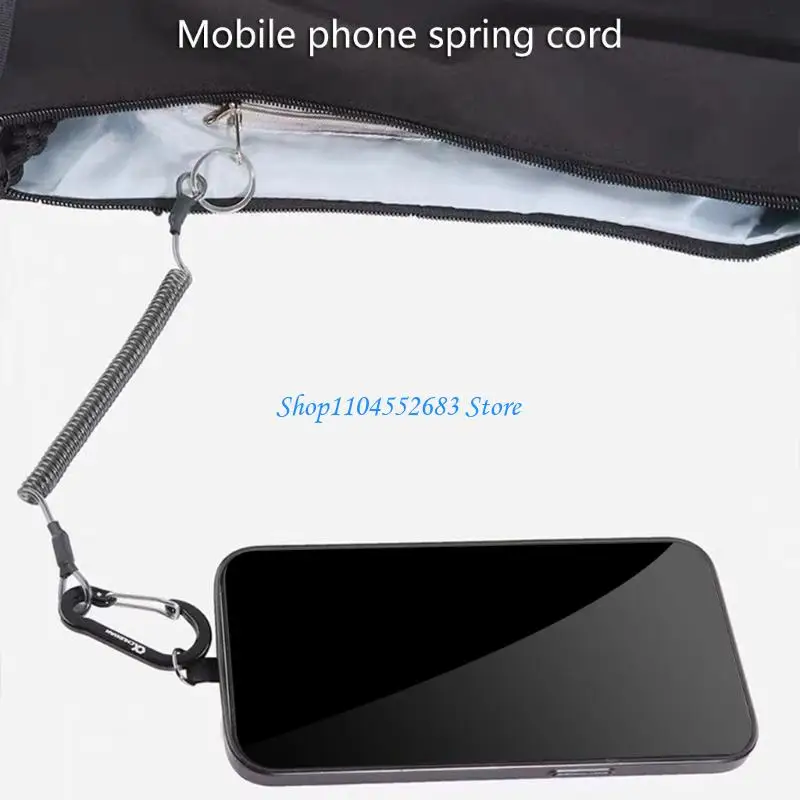 Retractable Spring Cord Pull Phone Tether Spring Buckles Wire Phone Lanyard
Retractable Spring Cord Pull Phone Tether Spring Buckles Wire Phone Lanyard