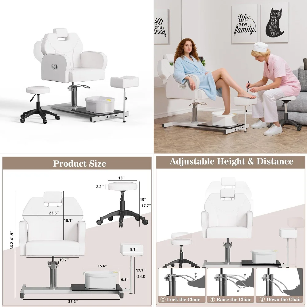 FRS Pedicure Chair Cushion Cover Set for Nail Salon Pedicure Spa Massage Chair, Universal Replacement Fit with Zipper, Pink
FRS Pedicure Chair Cushion Cover Set for Nail Salon Pedicure Spa Massage Chair, Universal Replacement Fit with Zipper, Pink