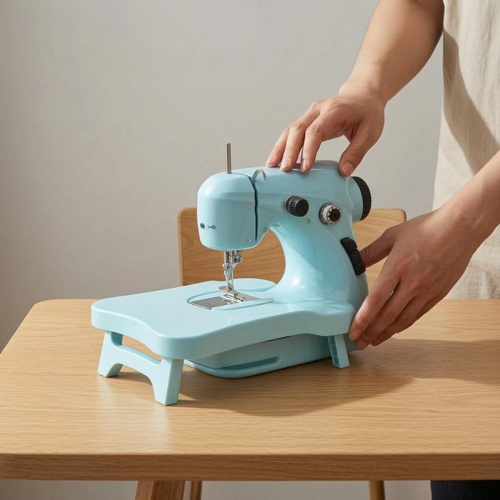 Tabletop Sewing Machine Carrying Handle Compact Sewing Machine
Tabletop Sewing Machine Carrying Handle Compact Sewing Machine