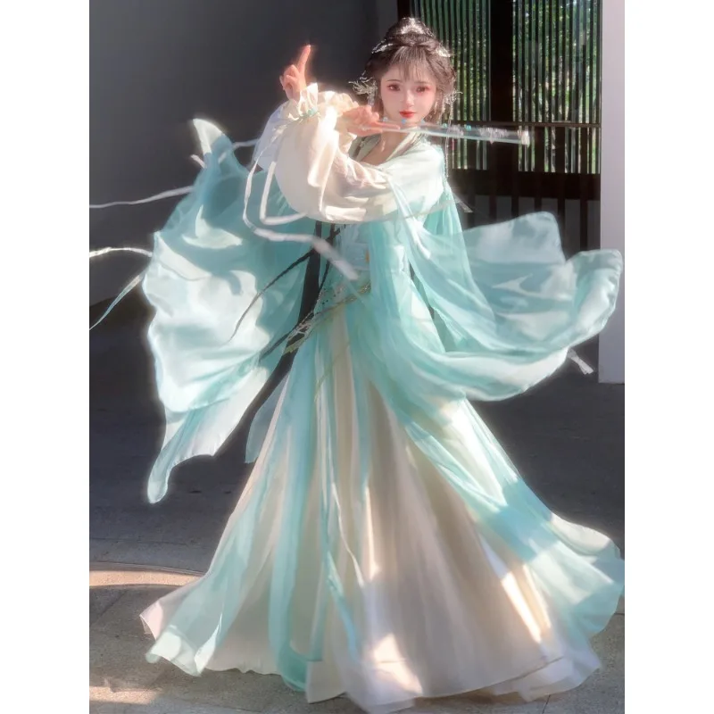 Knight style Hanfu little junior sister fairy elegant waist daily spring and summer
Knight style Hanfu little junior sister fairy elegant waist daily spring and summer