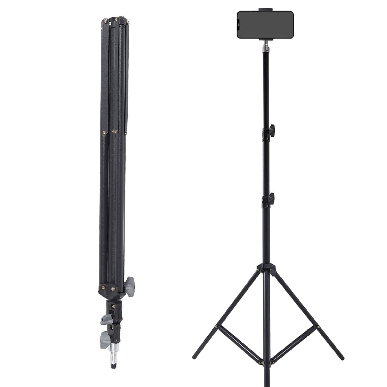 Multifunctional Tripod Stand Wear Resistant Stable Alloy Adjustable Height Camera Stand Holder 1/4 Screw Interface for Phone
Multifunctional Tripod Stand Wear Resistant Stable Alloy Adjustable Height Camera Stand Holder 1/4 Screw Interface for Phone