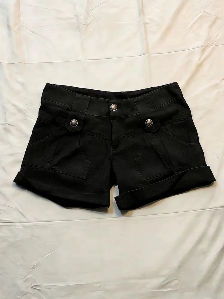 Original Black High Waist Slimming Cuffed Shorts Women's Summer Casual Versatile Denim Jeans Cotton Material Button Closure
Original Black High Waist Slimming Cuffed Shorts Women's Summer Casual Versatile Denim Jeans Cotton Material Button Closure