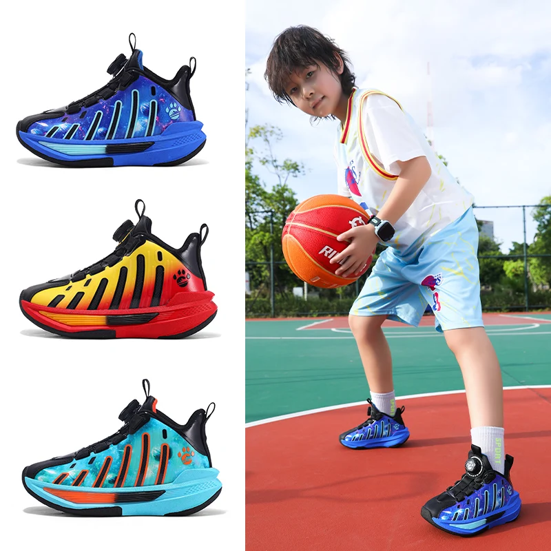 Баскетбольная обувь для мальчиков, нескользящая мягкая подошва, спортивные кроссовки для тренировок на открытом воздухе, удобная высококачественная детская удобная обувь
Баскетбольная обувь для мальчиков, нескользящая мягкая подошва, спортивные кроссовки для тренировок на открытом воздухе, удобная высококачественная детская удобная обувь